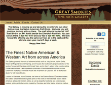 Tablet Screenshot of greatsmokiesart.com